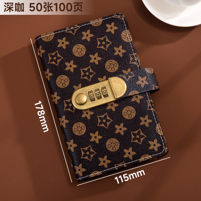 Cash Password Lock Deposit Book Financial Bookkeeping Book Deposit Bag Children'S Change Deposit Large-Capacity Loose-Leaf Book - Image 1